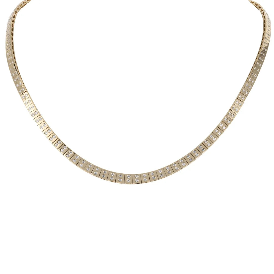 Leggo Double Diamond Tennis Necklace