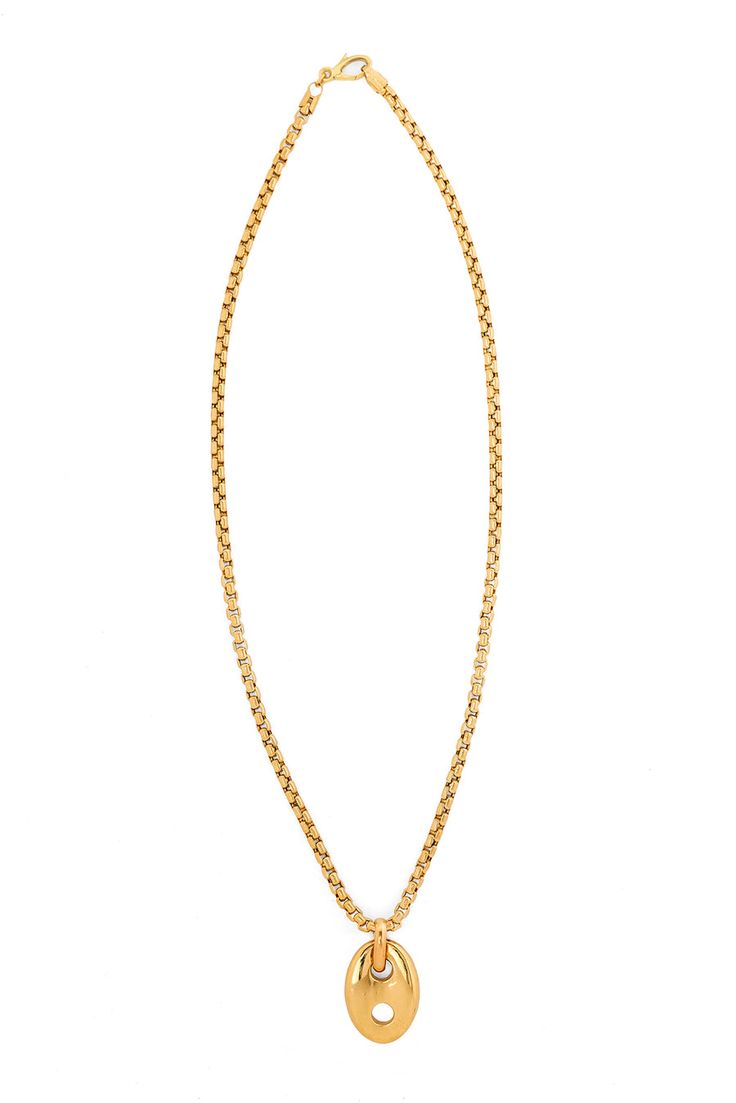 Vertical Mariner Box Link Necklace