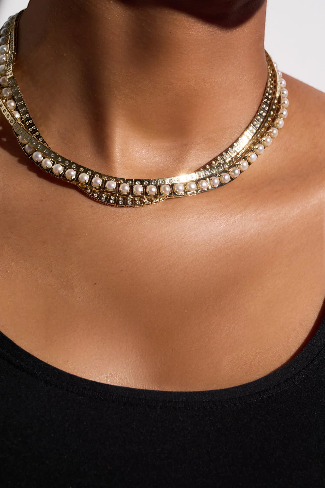 Leggo Mini Diamond Tennis Necklace