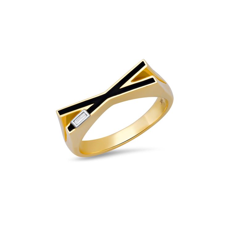 Enamel Initial Ring