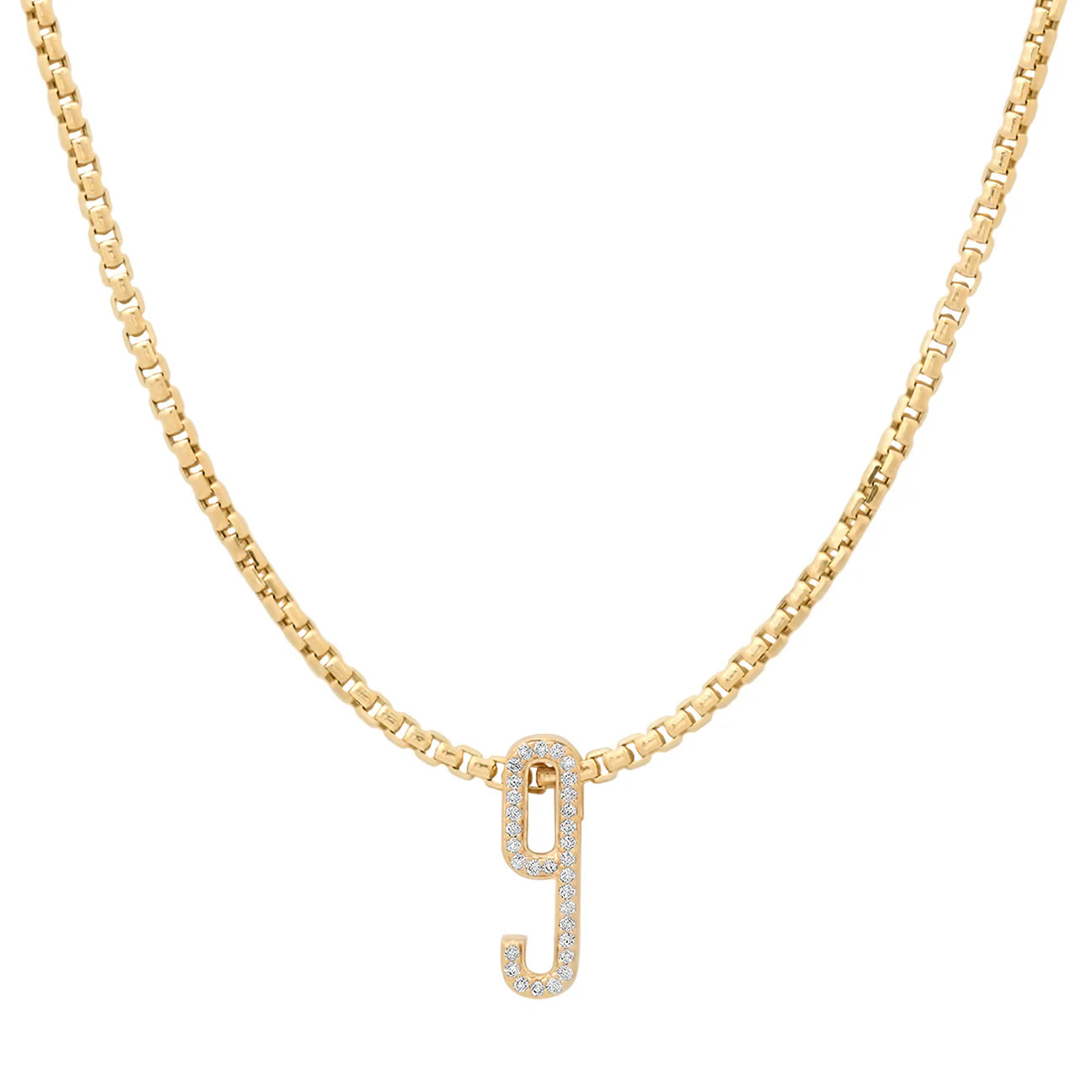 Slide-On Pavé Number Necklace