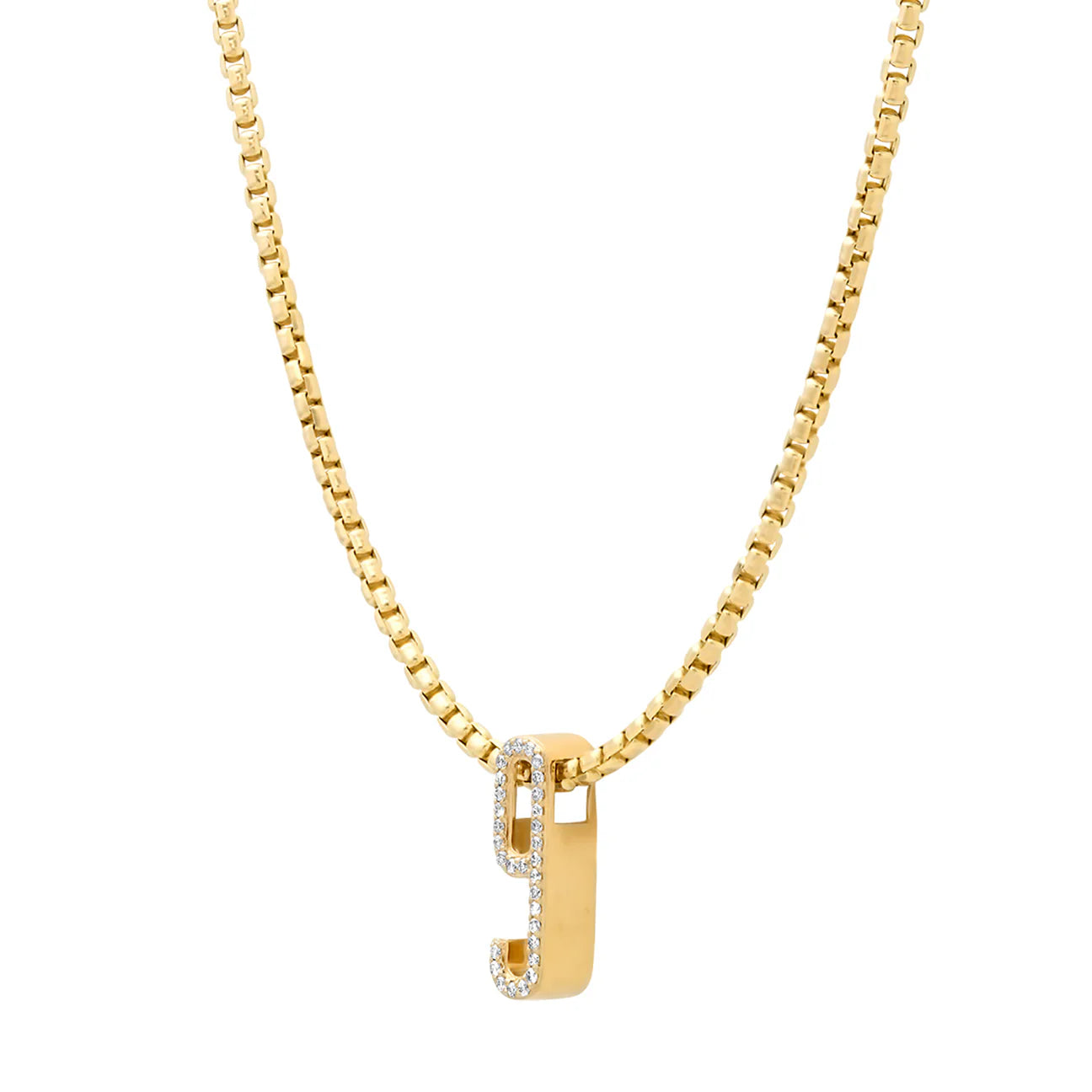 Slide-On Pavé Number Necklace