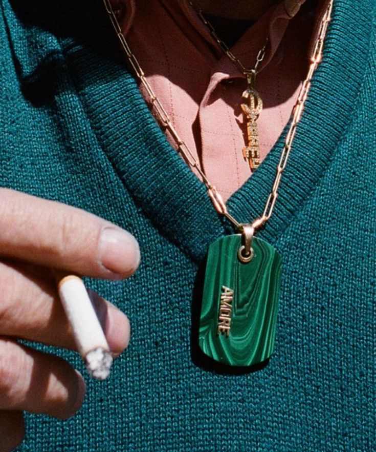 Malachite Cartellino Pendant