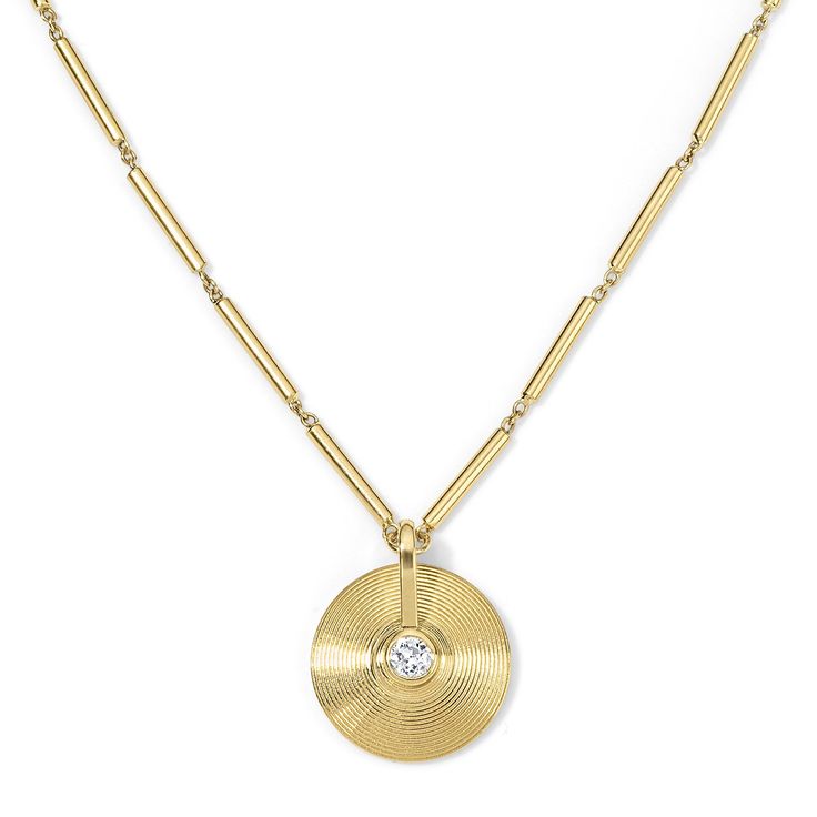 Cymbal XS Necklace - Diamond on Stick Chain