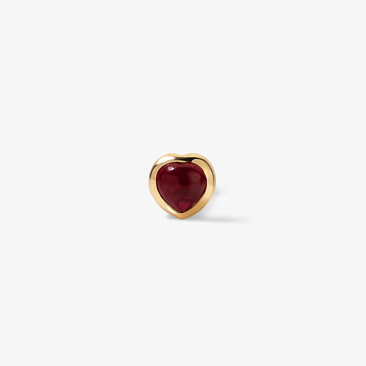 Cocktail Cherry Bezel Mini Stud