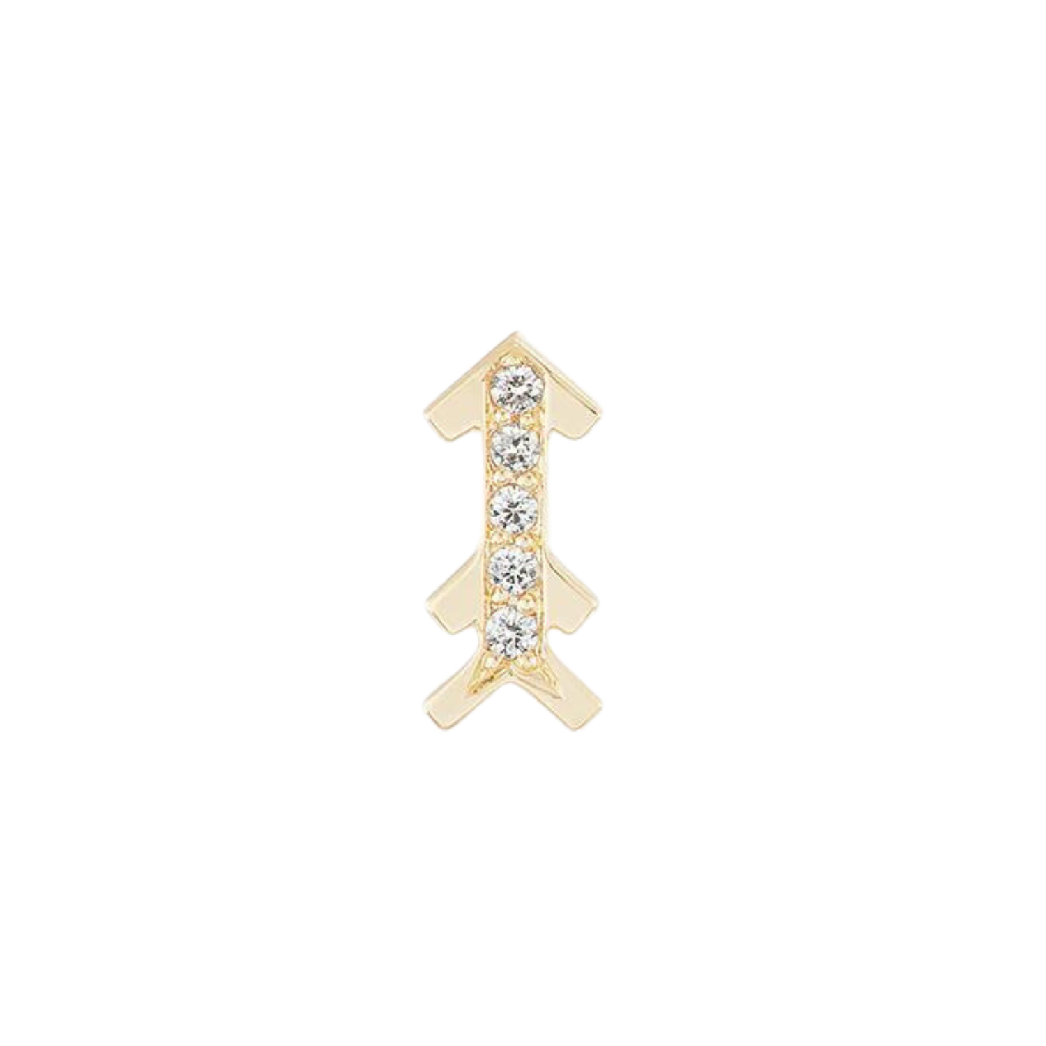 Diamond Arrow Stud Earring (Single)