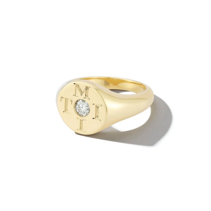 Love Notes Moi et Toi Diamond Pinky Signet Ring