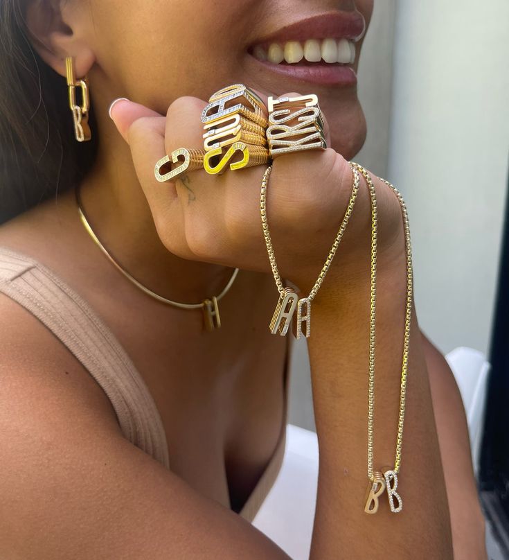 Pavé Initial Ring