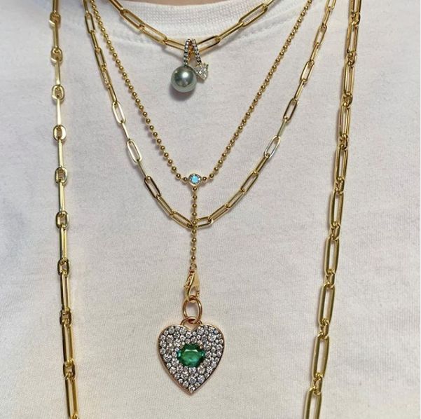 Prive Emerald Heart Pendant