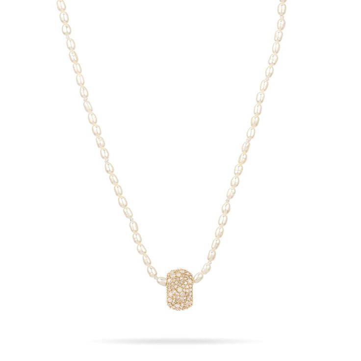 Wide Pavé Big Bead