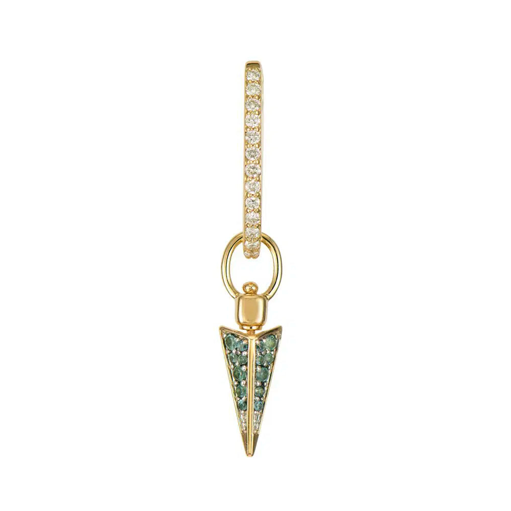 Four Sided Pave Dagger Top Switch Charm