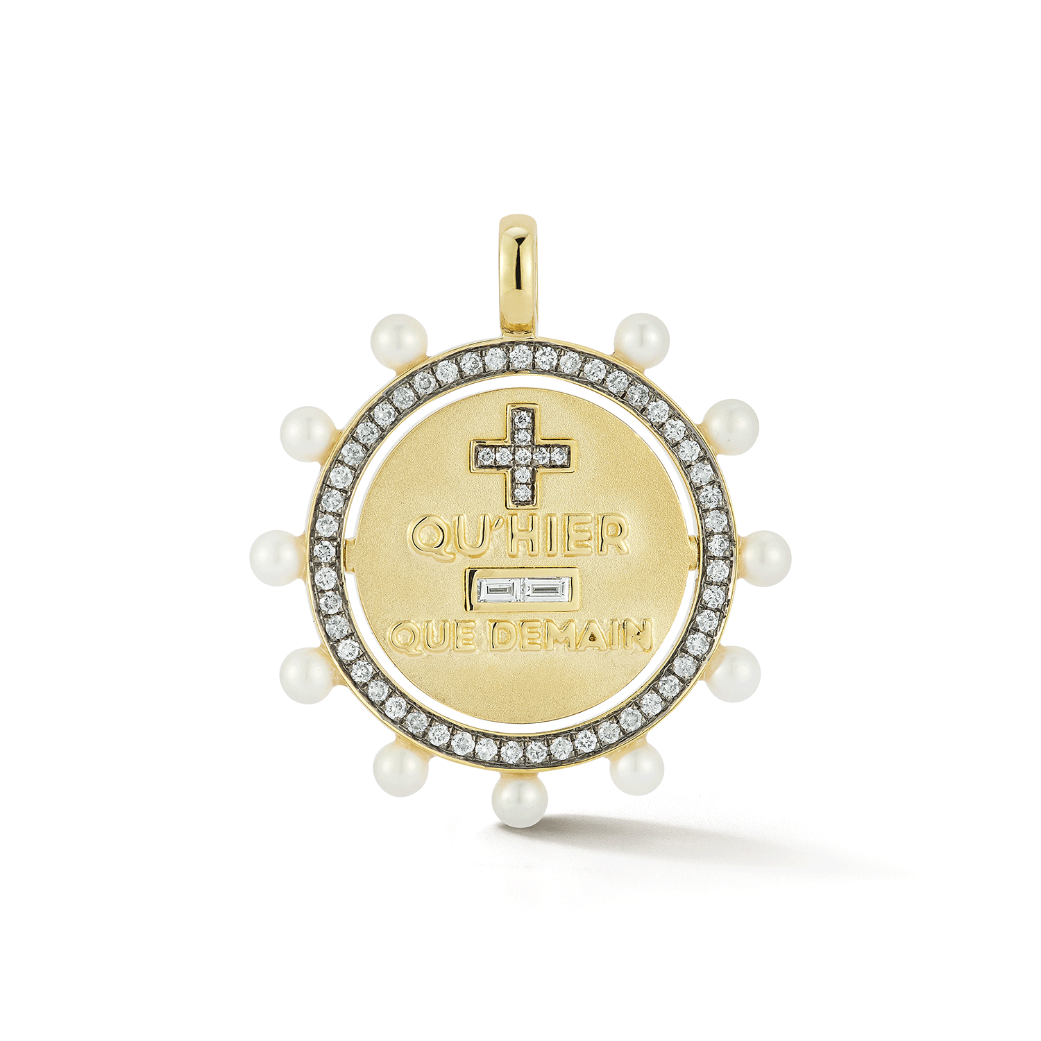 Love Notes Diamond and Pearl Love Pendant