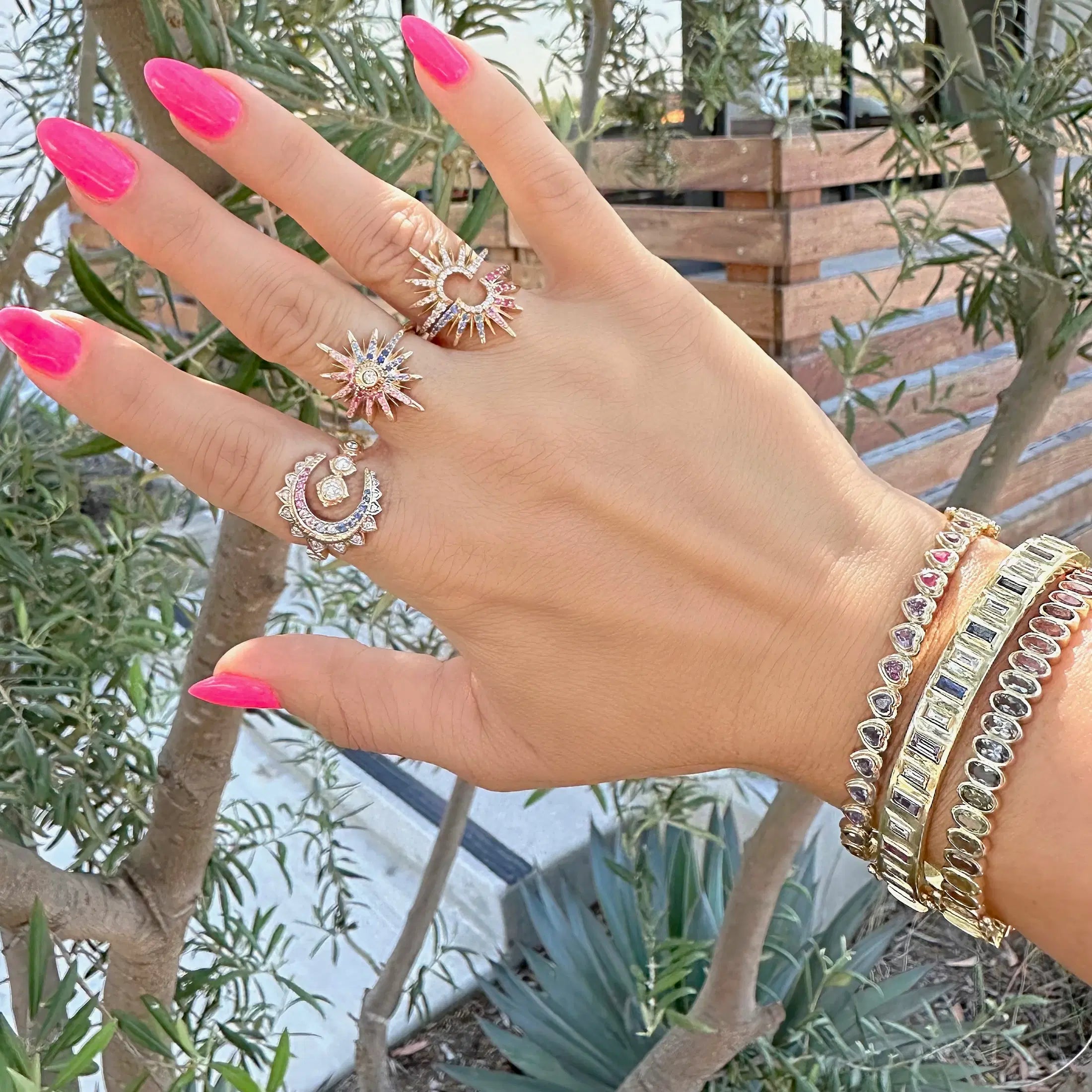 Make A Wish Sunrise Sunset Diamond Ring