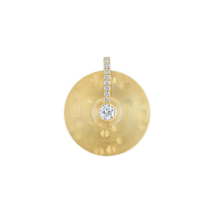 Cymbal Pendant Medium in Antique Diamond