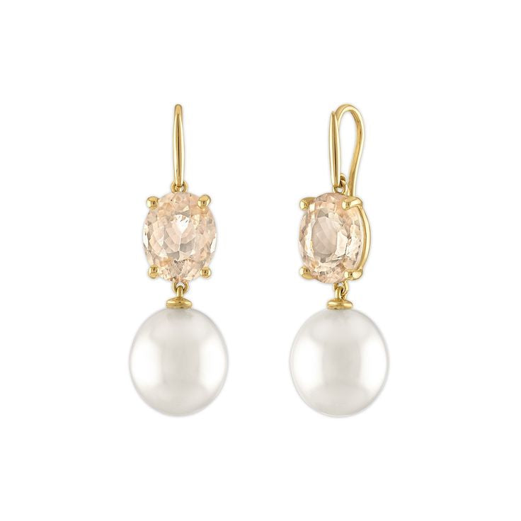 Liv Drop Earrings In Pink Tourmaline
