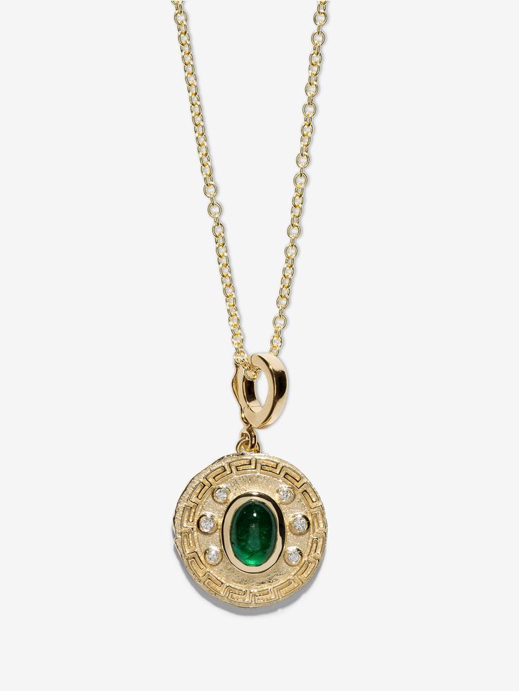 Tessellate Emerald Small Charm