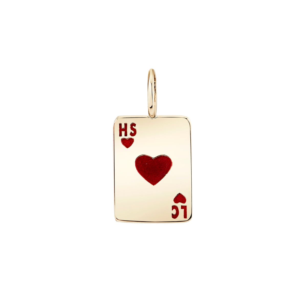 Ace Of Hearts Enamel Charm