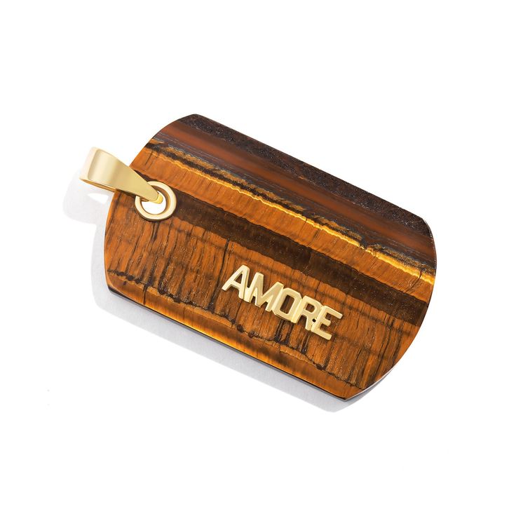 Tiger's Eye Cartellino Pendant