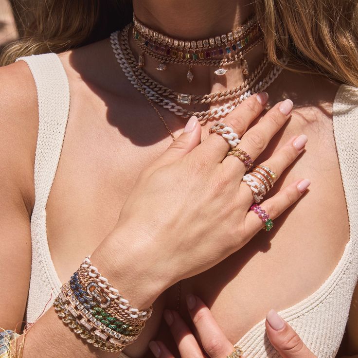 Diamond Quad Pear Spiral Ring