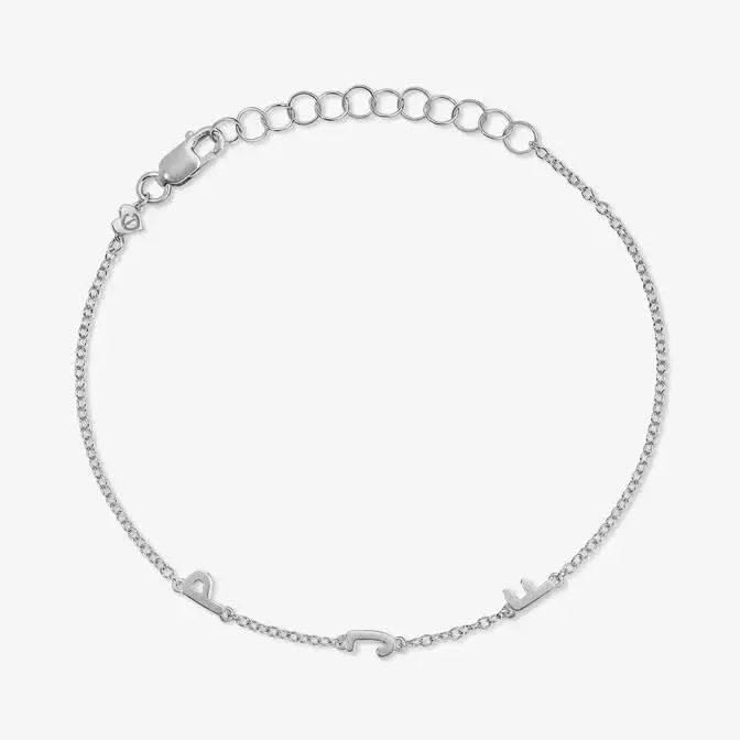 Petite Multi Bubble Initial Bracelet