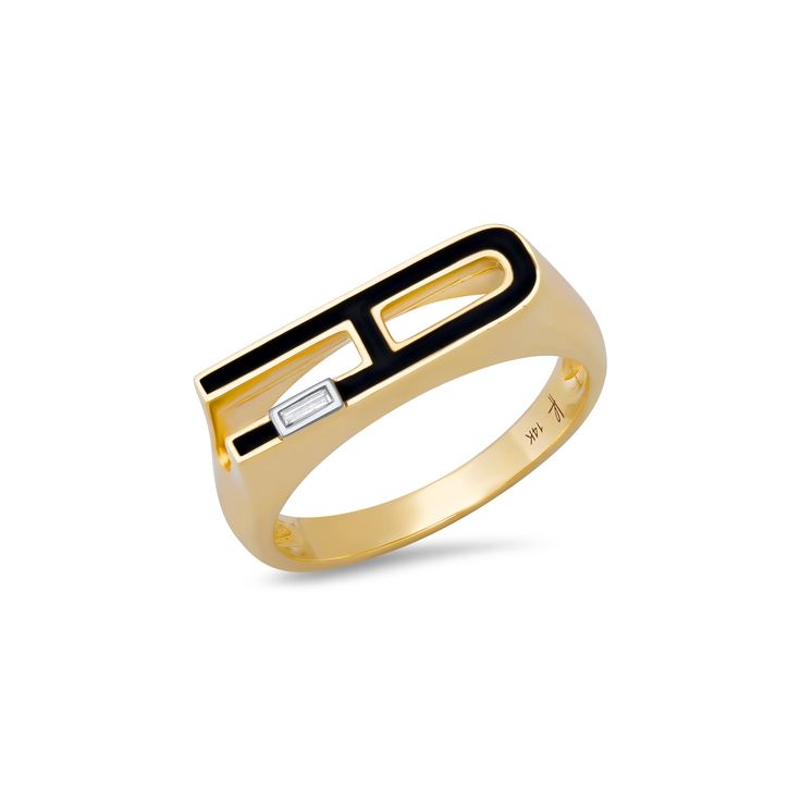 Enamel Initial Ring