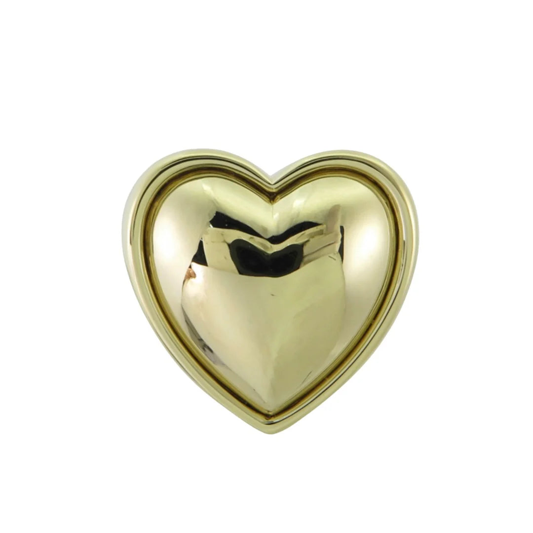 Puffer Gold Heart Cocktail Ring