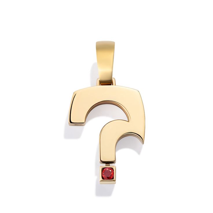 Ruby Question Pendant