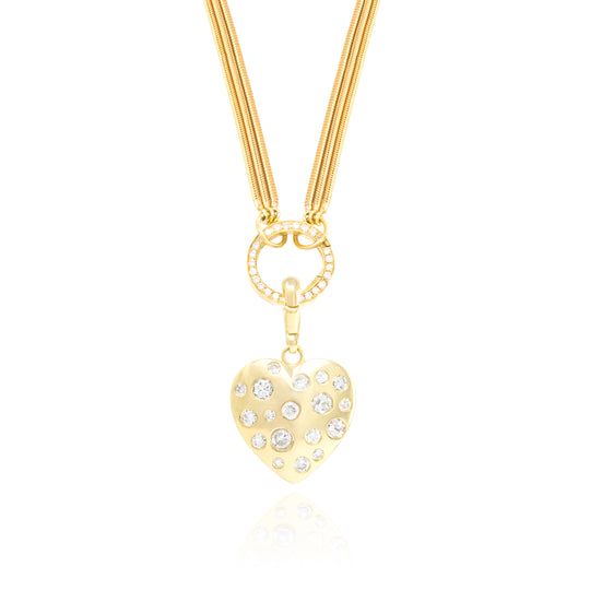 Diamond Gypsy Heart Charms