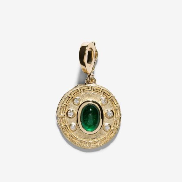 Tessellate Emerald Small Charm