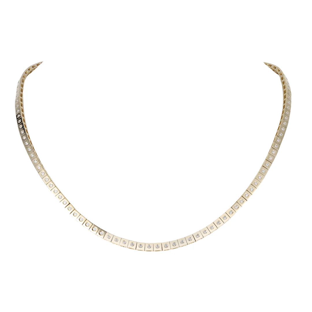 Leggo Mini Diamond Tennis Necklace