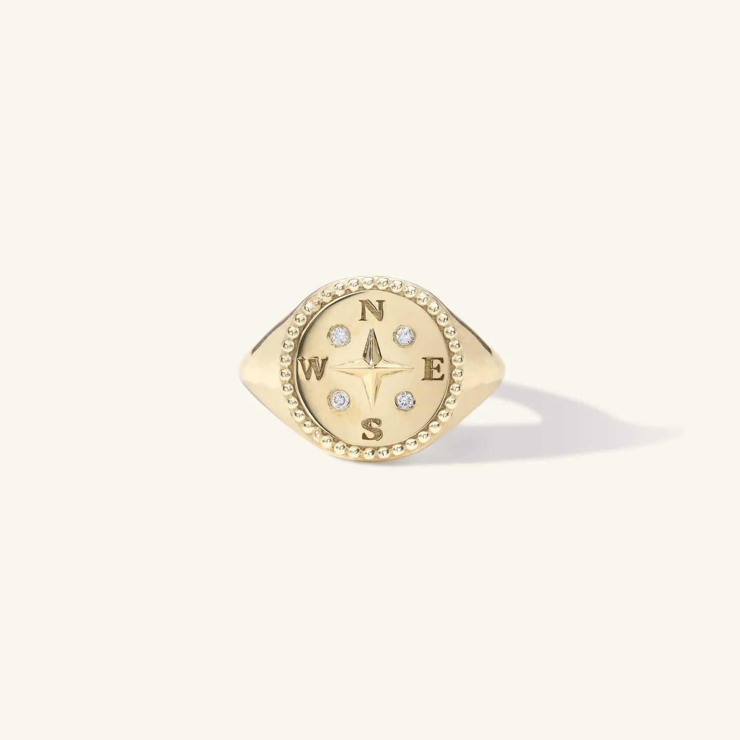 Compass Signet Ring