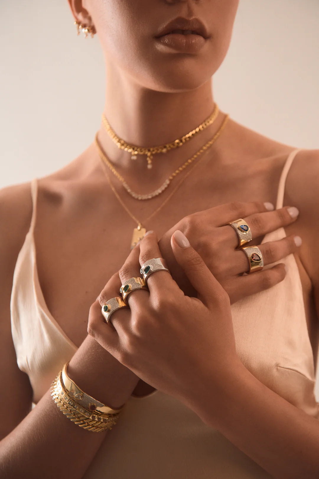 Lava Emerald Cocktail Ring