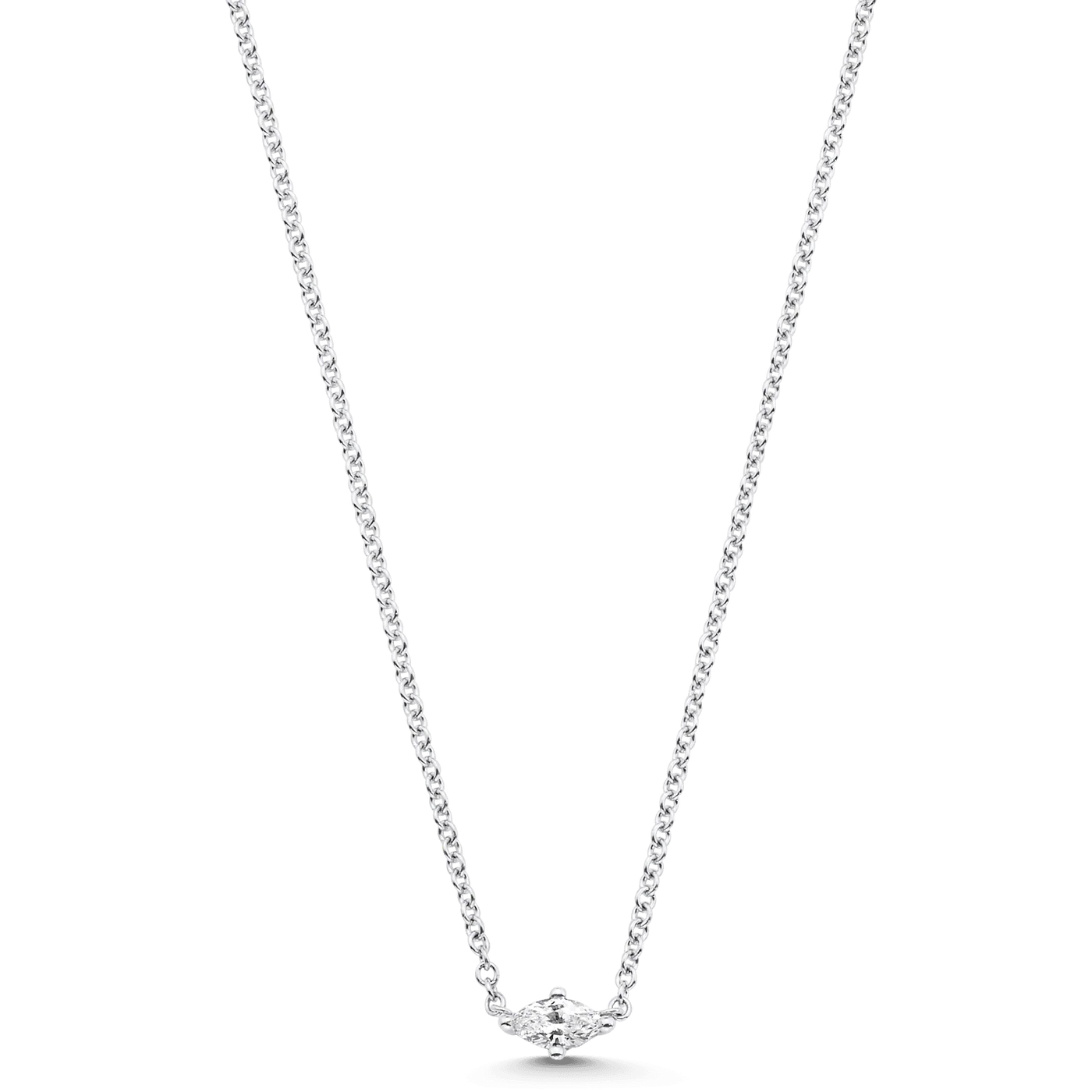 Dujour Marquis Single Diamond Necklace
