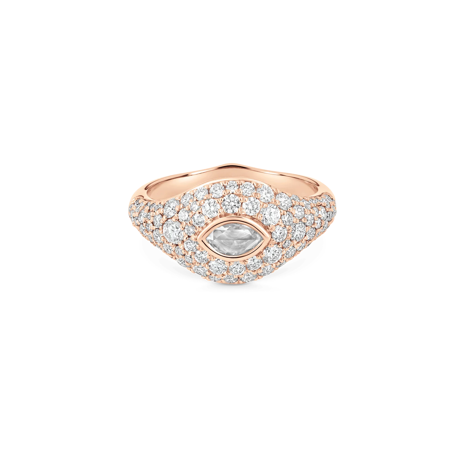 Donna Rose Cut Signet Ring