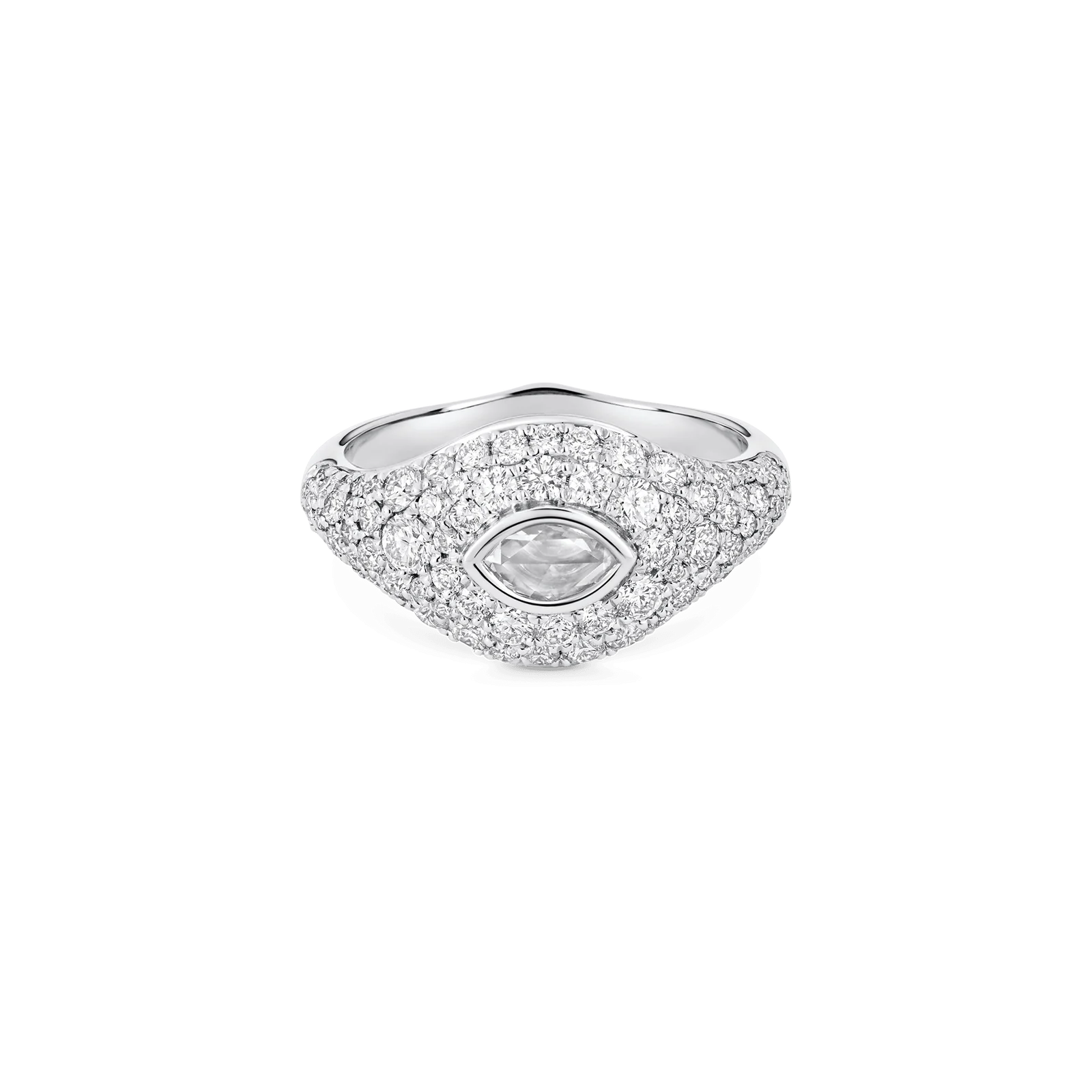 Donna Rose Cut Signet Ring