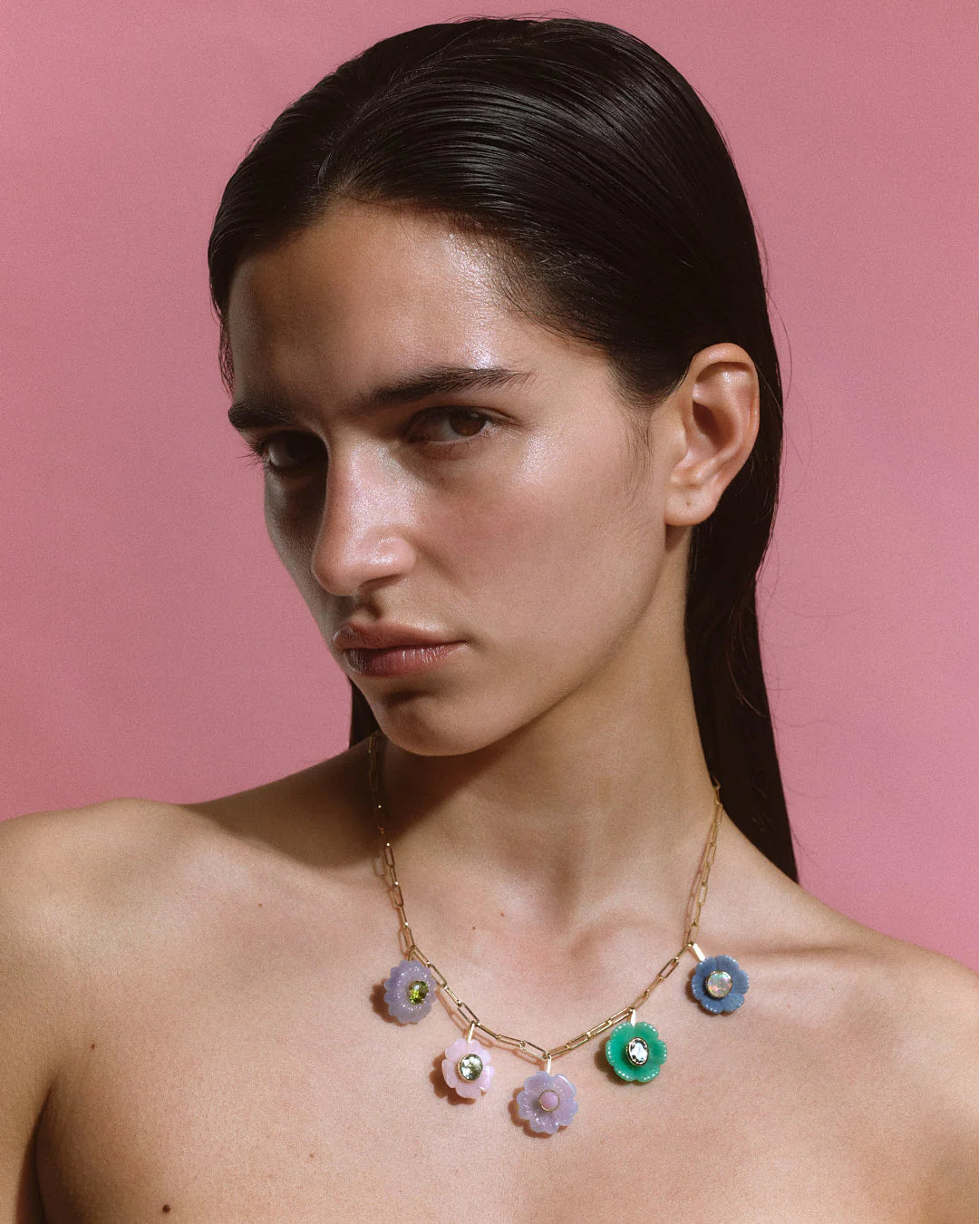 Flower Charm Necklace