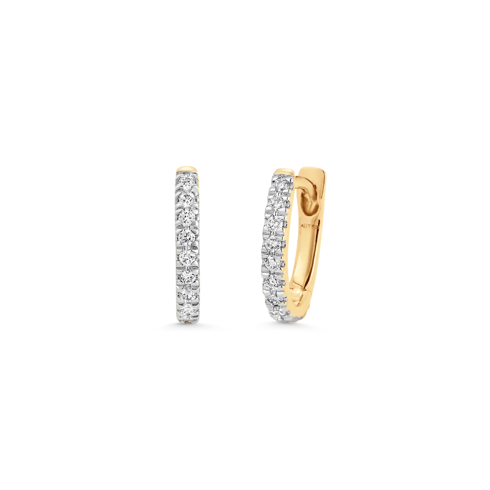 Dujour Gold & Diamond Huggie