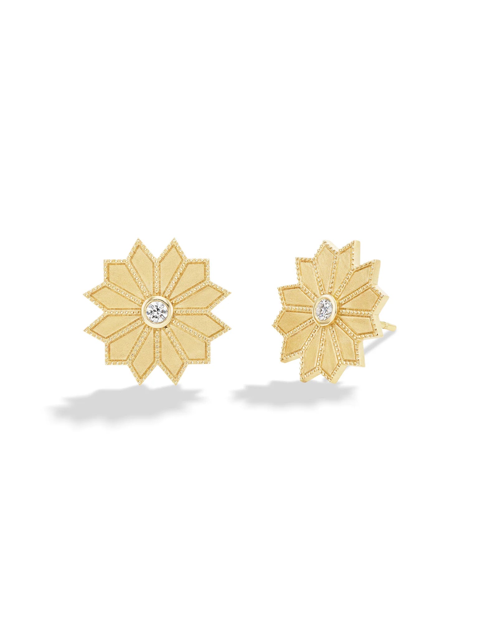 Sacred Flower Stud Earrings