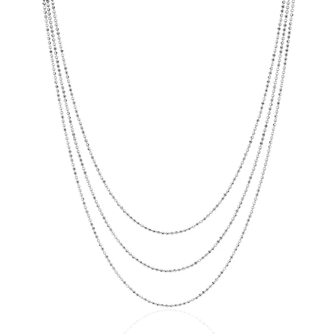 Hasson Triple Layered Chain Necklace
