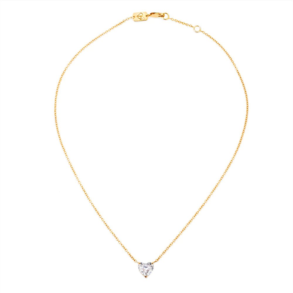 Floating Diamond Heart 1.00 Carat