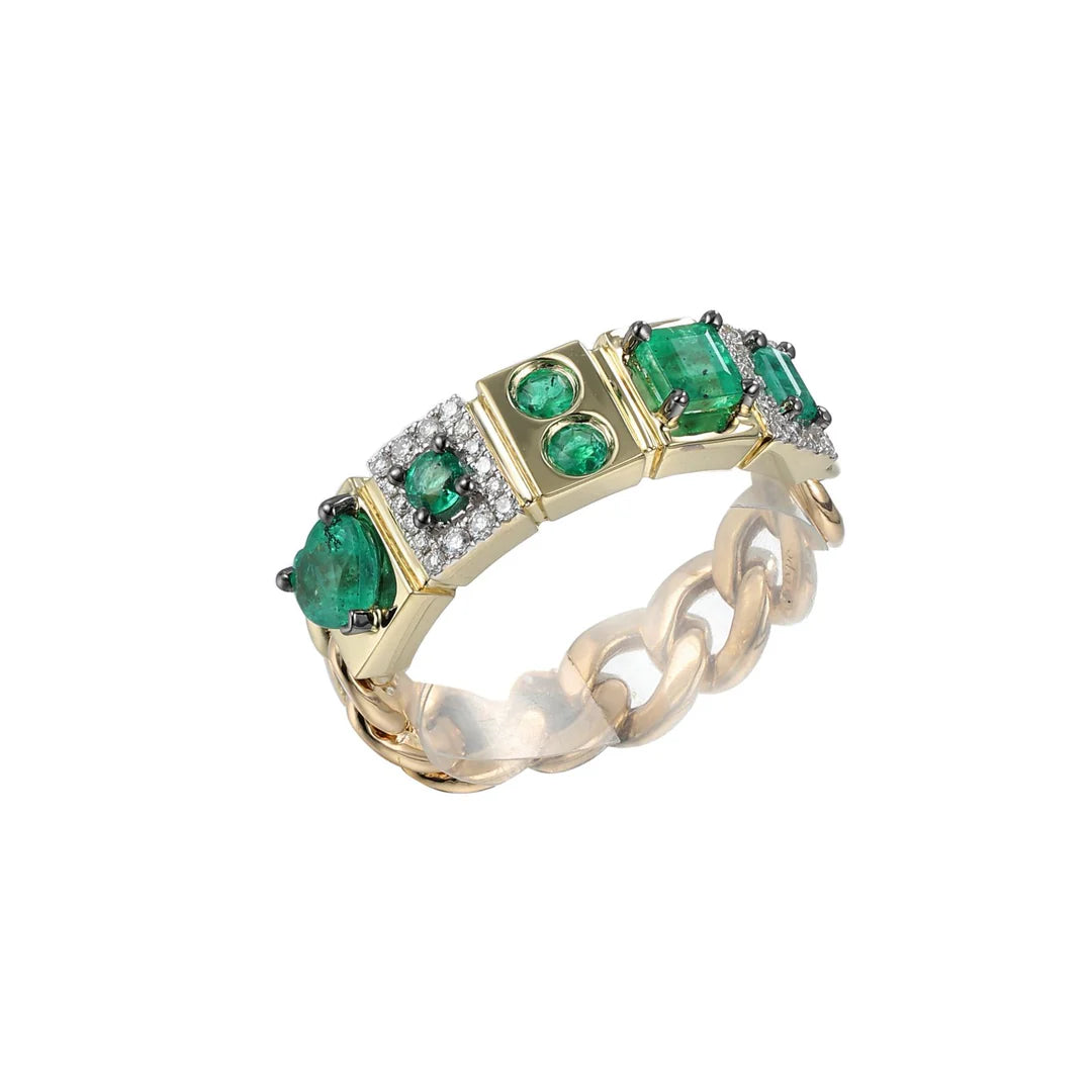 Leggo ID Emerald Ring