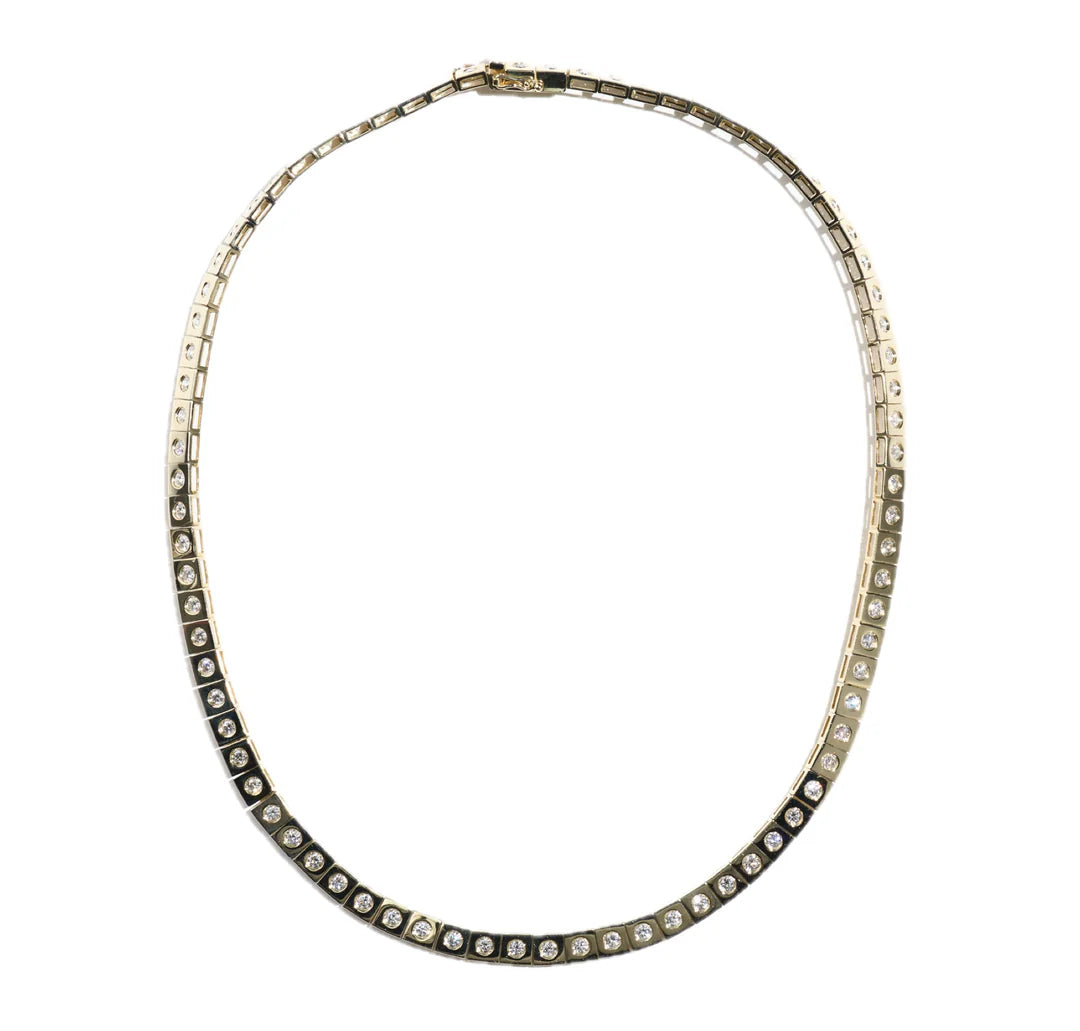 Leggo Diamond Tennis Necklace
