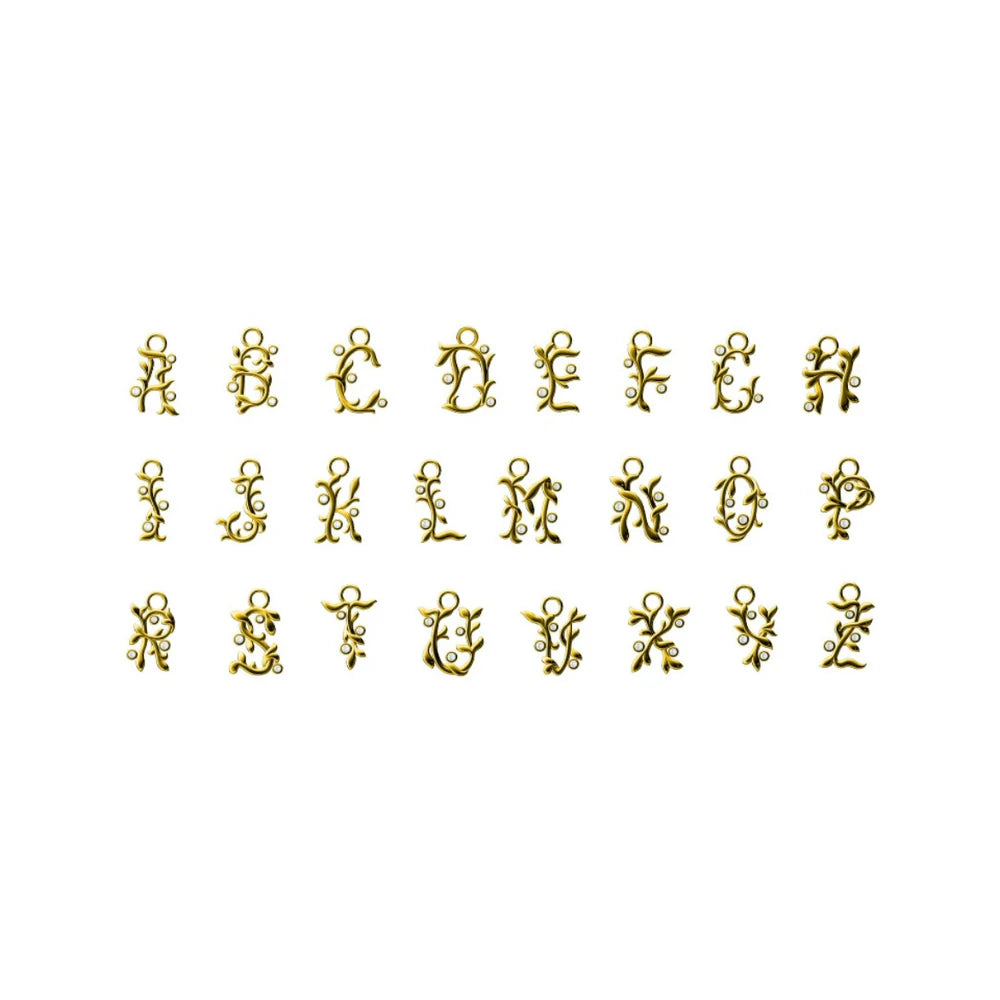 Vine Initial Pendants