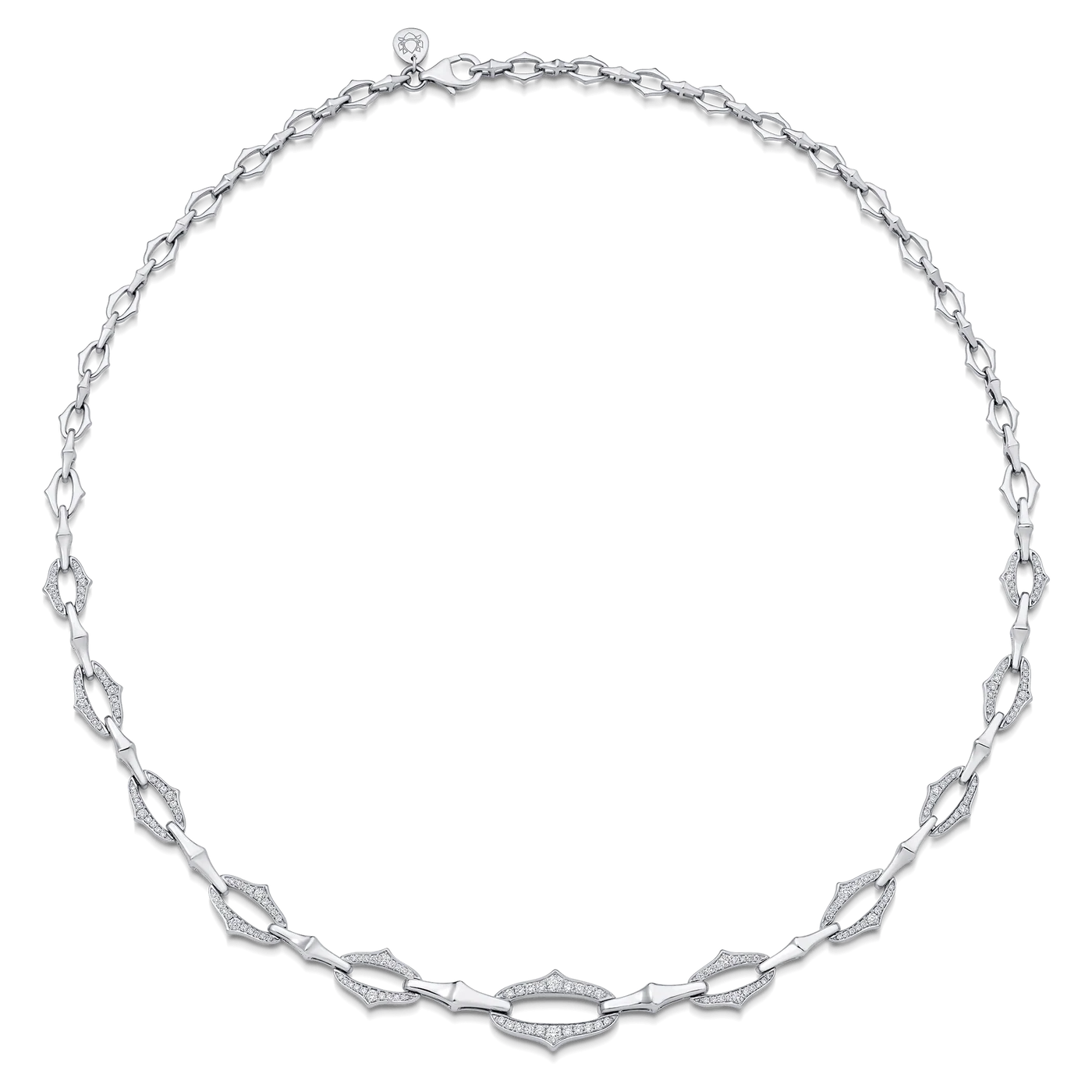 Lucia Gold Link Diamond Necklace