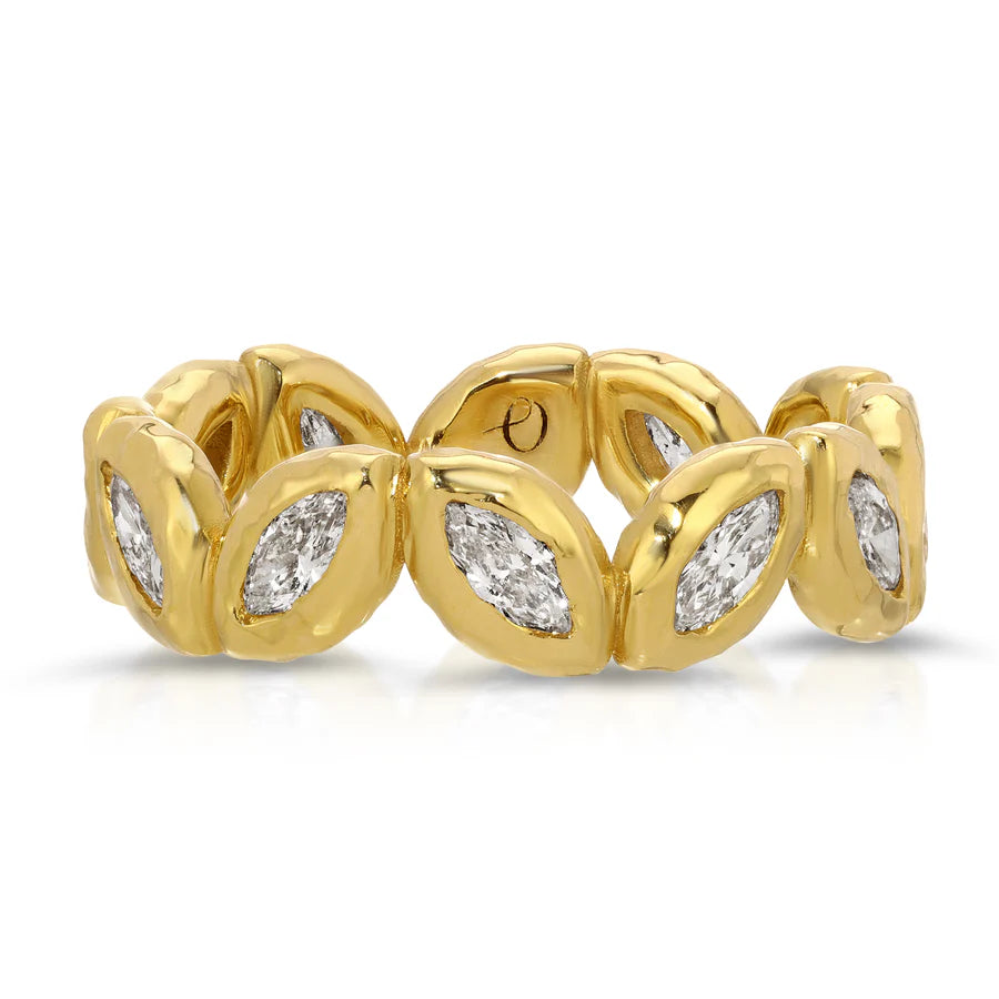 Marquis Diamond Nesting Gem Eternity Ring