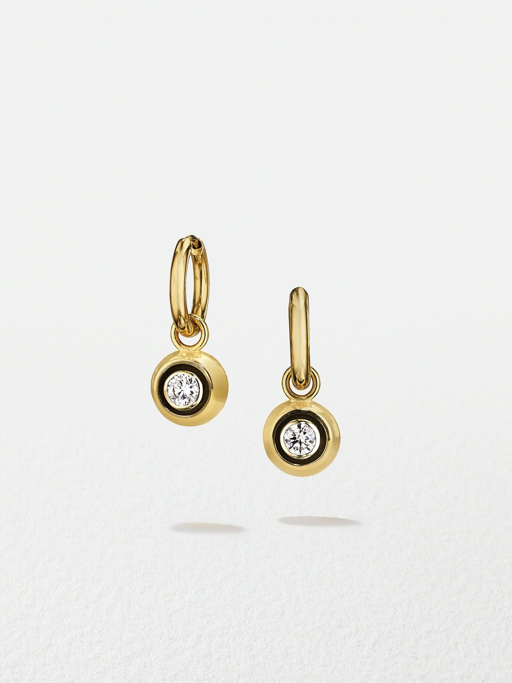 'All That Is' Round Brilliant Cut Diamond Huggies