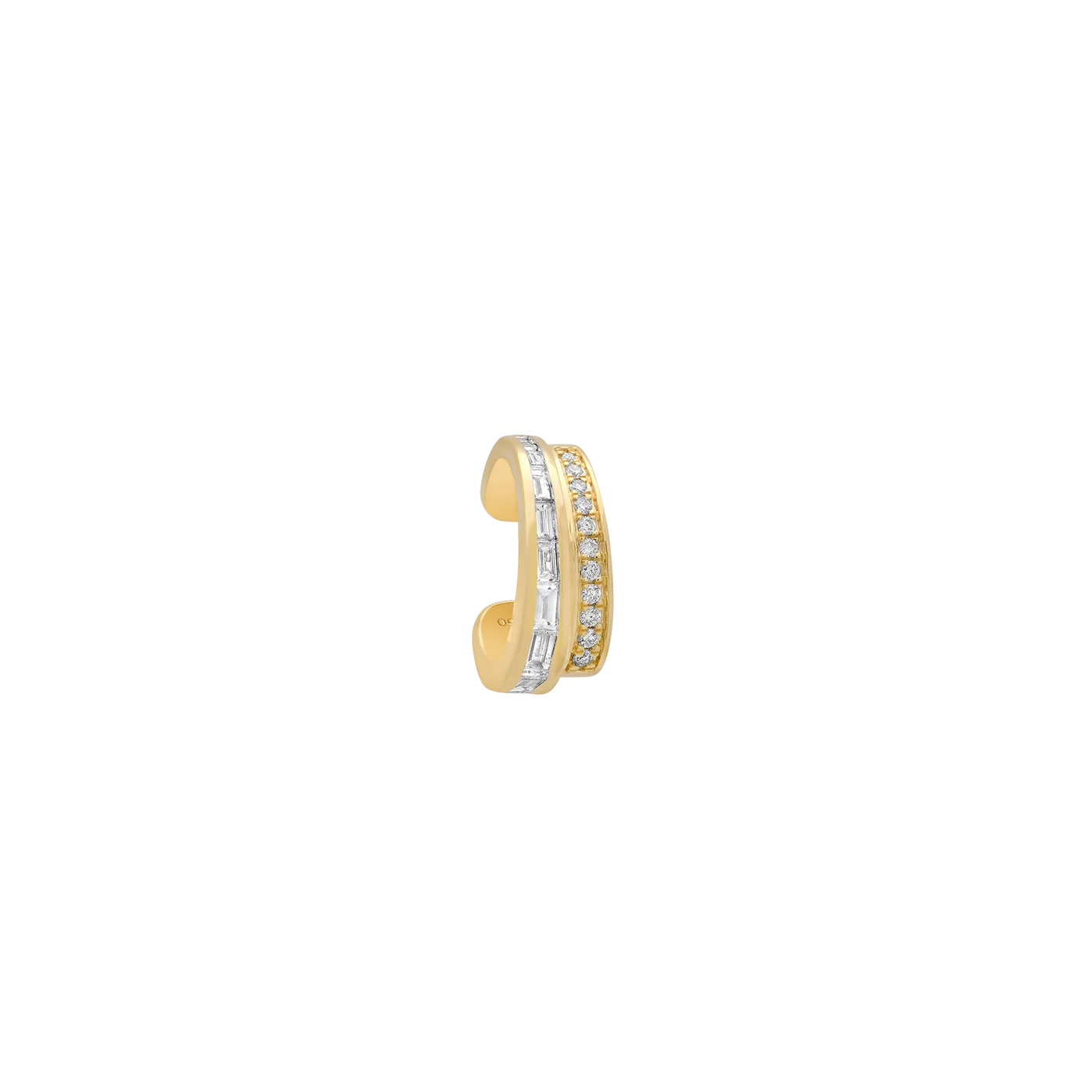 Papua Gold & Diamond 2 Row Ear Cuff