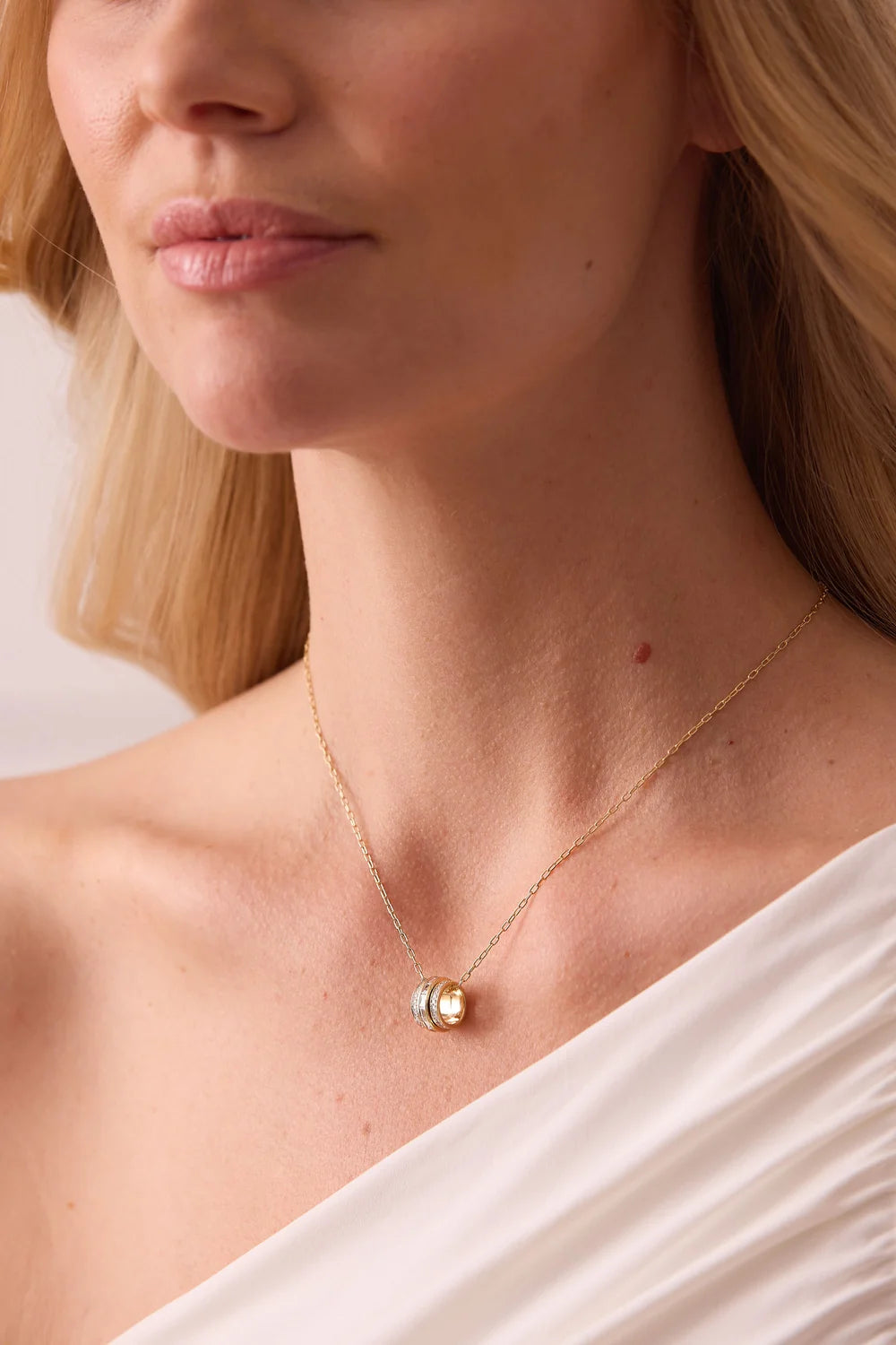 Papua Gold & Diamond Spinner Necklace