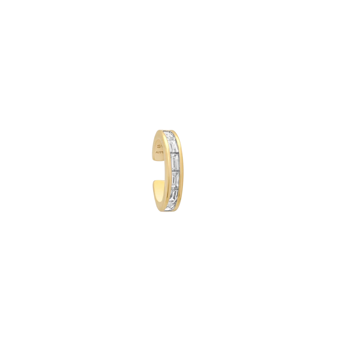 Papua Gold & Diamond Thick Ear Cuff