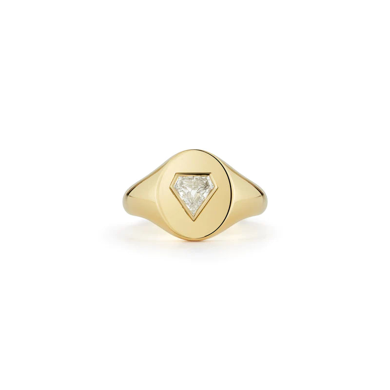 Privé Bezel Shield Signet Ring